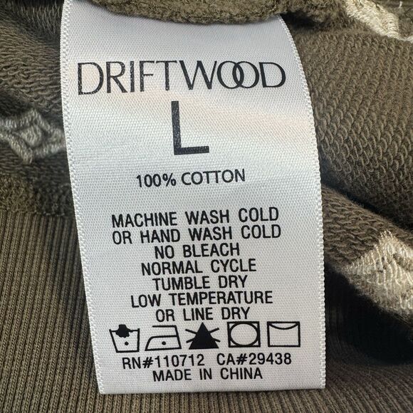 Driftwood Teddy Embroidered Camo Pullover Terry Sweatshirt Womens Medium/ Large - Picture 8 of 9
